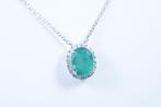 Zonder Minimumprijs - Ketting met hanger Platina - 2.25ct.