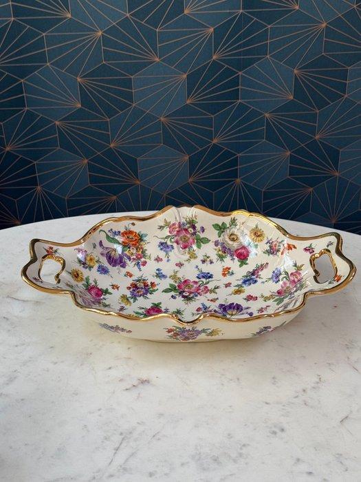 BOCH Freres - KERALUX - Serveerschaal - Fleur de Saxe - 42, Antiek en Kunst, Antiek | Glaswerk en Kristal