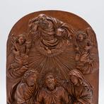 Houtsnijwerk, buxushout, 18e-eeuw - Buxushout - 1700-1750, Antiek en Kunst