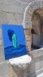 paolantoni - ragazza in acque torbide, Antiek en Kunst, Kunst | Schilderijen | Modern