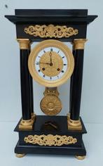 Pendule portique - Antique - Bronze doré - 1850-1900, Antiek en Kunst