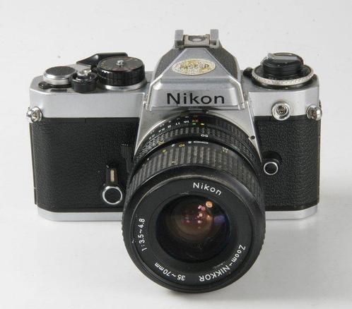 Nikon FE  + Zoom-Nikkor 35-70 mm1:3.5-4.8 - Appareil photo, Audio, Tv en Foto, Fotocamera's Analoog