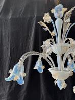 Lustre - Or opalin - Verre de Murano - 5 lampes