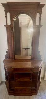 Antique 19th Century Console Table with Carved Mirror -