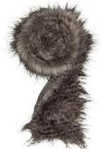 Kunstvel vachtje bontje Gruinsbruin 10 cm rol 1,2 meter