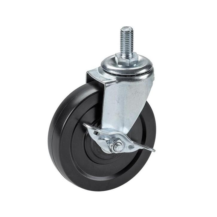 Kunststof zwenkwiel Ø 100 x 23 mm. met rem., Bricolage & Construction, Boîtes à outils, Enlèvement ou Envoi