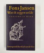 Wat ik zeggen wilde 9789024648191 F. Jansen, Verzenden, Gelezen, F. Jansen