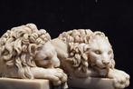 sculptuur, Coppia leoni dal modello di Canova - 31 cm -