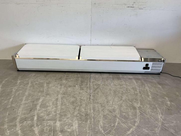 RVS Opzetvitrine Opzet koelvitrine saladière 9 x 1/3 GN 200, Zakelijke goederen, Horeca | Keukenapparatuur, Ophalen of Verzenden