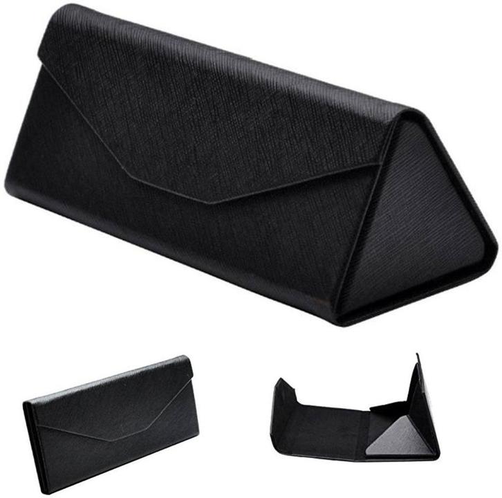 Fako Bijoux - Brillenkoker - Opvouwbaar - 16x7x6.5cm - Zwart, Handtassen en Accessoires, Zonnebrillen en Brillen | Dames, Verzenden