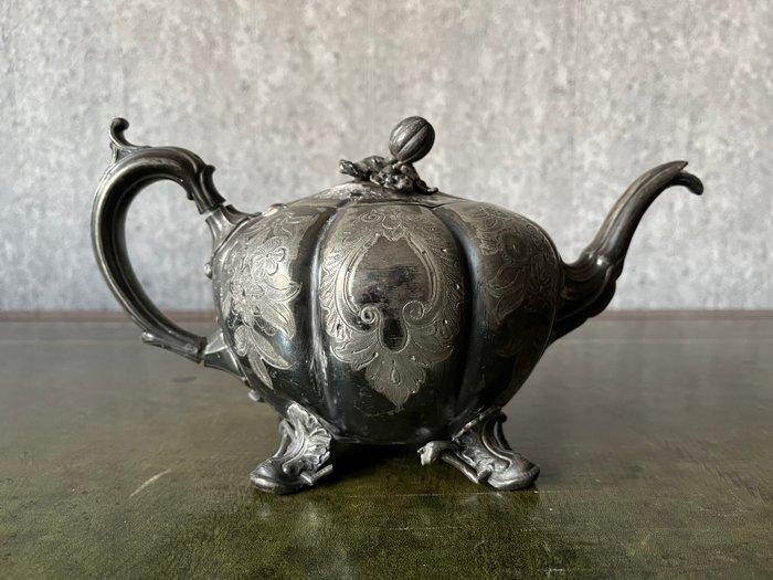 Theepot - Tin, Antiek en Kunst, Curiosa en Brocante