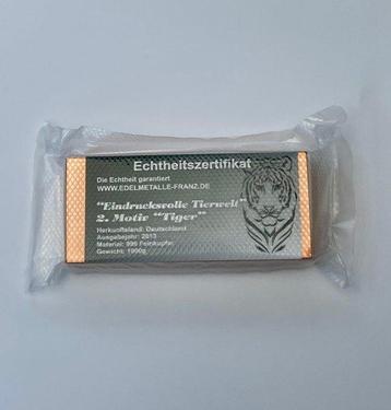 1 kilogramme Cuivre Tiger .999 - Edelmetalle - Germany -