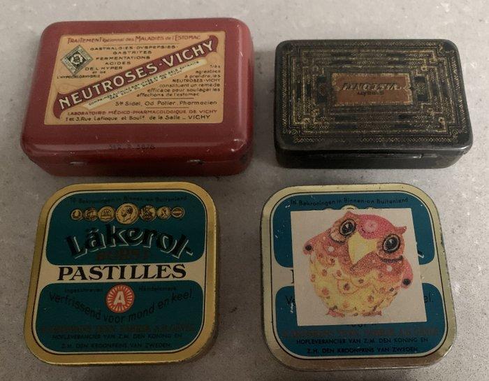 Doos (12) - blik - 12 Retro blikken doosjes, Antiek en Kunst, Curiosa en Brocante