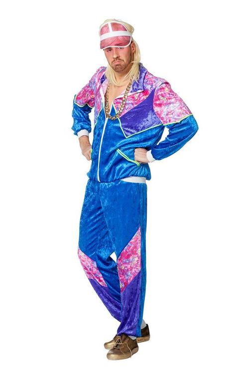Trainingspak Jaren 80 Fluweel, Kleding | Heren, Carnavalskleding en Feestkleding, Nieuw, Verzenden