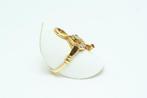 Ring - 18 karaat Geel goud Diamant (Natuurlijk) - Robijn -, Handtassen en Accessoires, Ringen, Nieuw