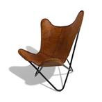Fauteuil - chaise papillon - Cuir, Métal - chaise papillon, Nieuw
