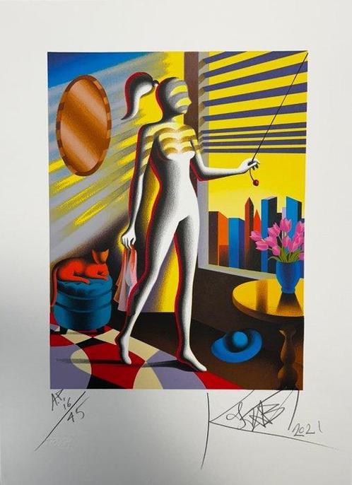 Mark Kostabi (1960) - New Day, Antiek en Kunst, Antiek | Overige Antiek