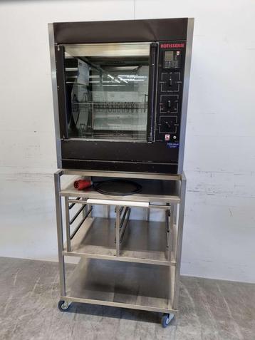 Gril à poulet Ubert RT-303 en acier inoxydable 3 paniers, Articles professionnels, Verzenden