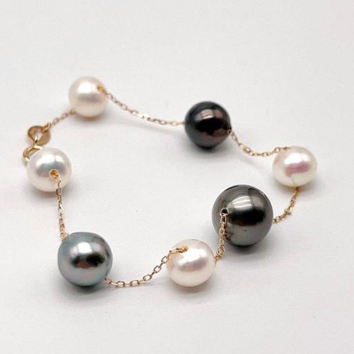 Sans Prix de Réserve - Bracelet - 18 carats Or jaune Perle -, Handtassen en Accessoires, Antieke sieraden