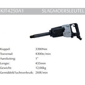 Kitpro basso kit4250-a1 slagmoersleutel 1 inch met