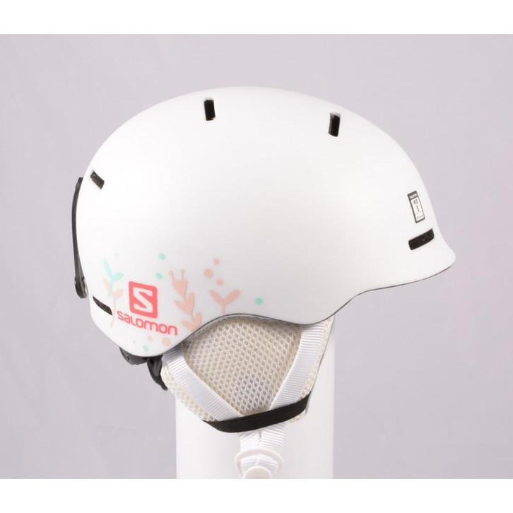 49 50 51 52 53 skihelm/snowboardhelm SALOMON GROM WHITE, ver, Sport en Fitness, Skiën en Langlaufen, Ski, Overige typen, Gebruikt