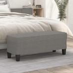 vidaXL Bankje 100x35x41 cm stof donkergrijs, Huis en Inrichting, Verzenden, Nieuw