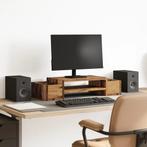 vidaXL Monitorstandaard met opbergruimte 70x27x15 cm hout, Computers en Software, Verzenden, Nieuw