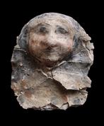 Oud-Egyptisch - Polychrome grafmasker - gestuct en