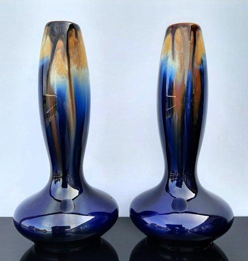 des Faïenceries de Thulin - Deux vases Art Déco, Antiek en Kunst, Kunst | Designobjecten