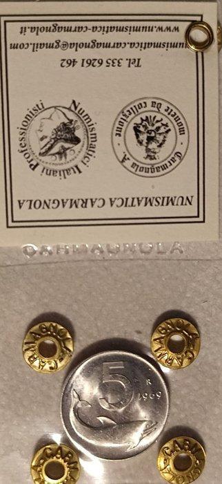 Italië. 5 Lire 1969 Delfino - 1 rovesciato (Zonder, Postzegels en Munten, Munten | Europa | Niet-Euromunten