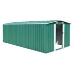 vidaXL Tuinschuur 257x489x181 cm metaal groen, Tuin en Terras, Verzenden, Nieuw