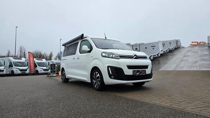 Pössl Campster minivan op Citroën en bed in pop-up dak 40616, Caravans en Kamperen, Mobilhomes, Handgeschakeld, Treinzit, Diesel