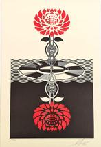 Shepard Fairey (OBEY) (1970) - POST-PUNK FLOWER (RED)