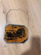 Antiek Glas-in-loodraam - 1930-1940 - Handmatig beschilderd