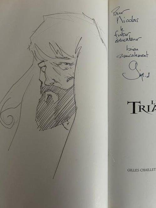 Le Triangle secret T1 - Le Testament du fou  + dédicace - C, Boeken, Stripverhalen