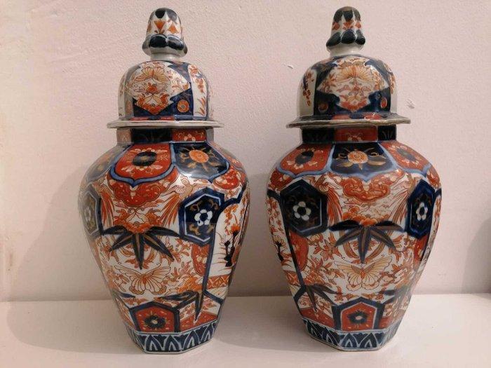 dekselvaas - Porselein - Imari, Antiek en Kunst, Antiek | Glaswerk en Kristal