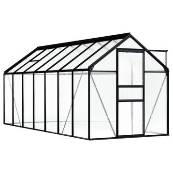 Serre 190x430x195cm 8,17 m² aluminium antraciet