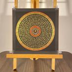 Painting of Tibetan Tradition - Mandala Mantra with OM, Antiek en Kunst