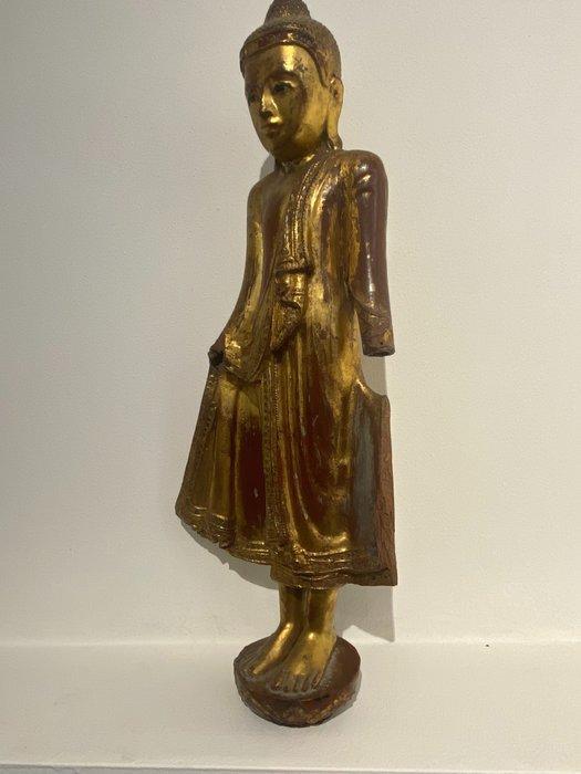 Bouddha - Bois - Myanmar - Mandalay, Antiek en Kunst, Kunst | Niet-Westerse kunst