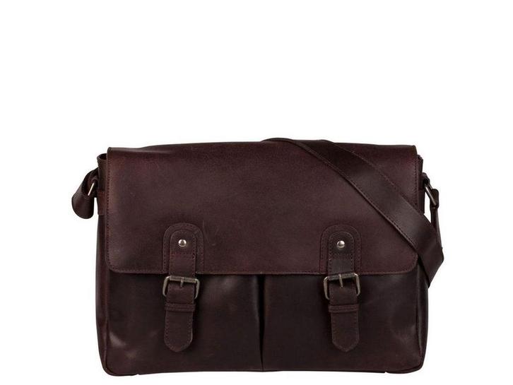 BURKELY Vintage Glenn - Messenger Bag - Hunter leer - Bruin, Handtassen en Accessoires, Tassen | Schoudertassen, Zo goed als nieuw