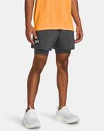Under Armour Launch 5 2-In-1 Shorts-Gry - Maat XL, Under Armour, Ophalen of Verzenden, Grijs, Maat 56/58 (XL)