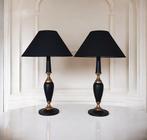 Lampe (2) - Style Empire - Chic & Élégantes - Cuir, Laiton,