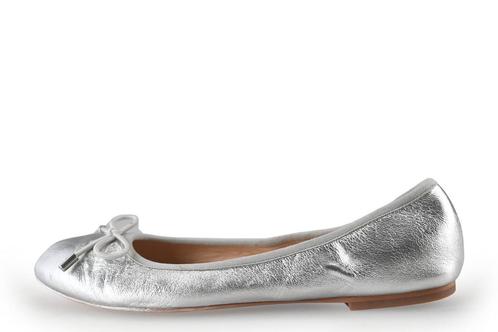 Manfield Ballerinas in maat 39 Zilver | 5% extra korting, Kleding | Dames, Schoenen, Overige kleuren, Gedragen, Ballerina's, Verzenden