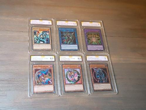 Konami - 6 Card - 6 Mixed Graded cards! (Yugioh), Verzamelen, Overige Verzamelen