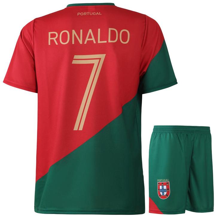 Kingdo Portugal Voetbaltenue Ronaldo Thuis - Kind en, Sport en Fitness, Voetbal, Bal, Nieuw, Verzenden
