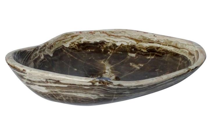 Sanifun Waskom Rivera travertin bijzondere vorm, Doe-het-zelf en Bouw, Sanitair, Overige typen