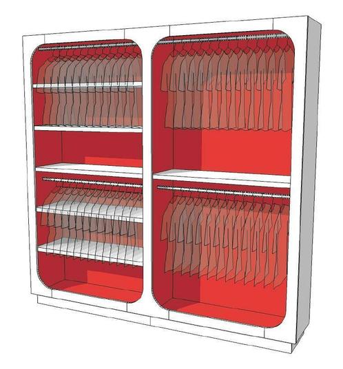 *TIP*  Strakke design kast glossy duotone R-EC-003-COMP, Zakelijke goederen, Kantoor en Winkelinrichting | Winkel en Inventaris