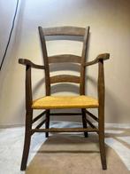 Fauteuil - Antieke Fauteuil met Gevlochten Stro – Robuust