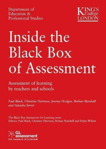 Inside the Black Box of Assessment, Natasha Serret, Bethan, Livres, Livres Autre, Envoi