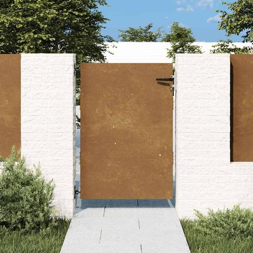 vidaXL Poort 85x125 cm cortenstaal, Tuin en Terras, Tuinpoorten, Nieuw, Verzenden